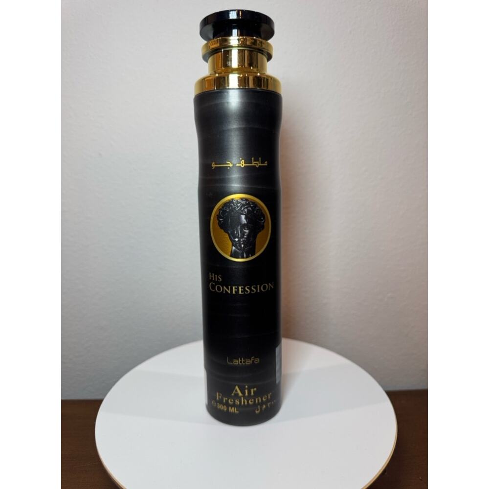 Lattafa His Confession Air Freshener 300ml Masculine Luxury Cologne-Inspired Fra